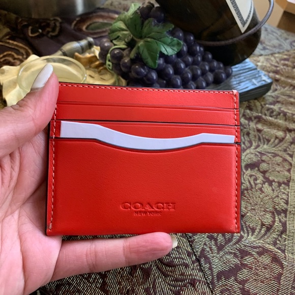 Coach Other - Authentic COACH refined calf pebbled Leather card case